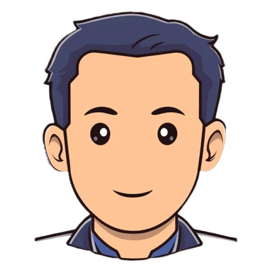 A successful-looking man named Alex Cansani with a professional appearance sticker