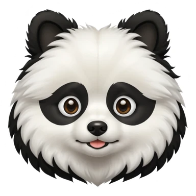 Dog pomeranian but hes like a panda the color and everything sticker