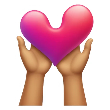 Heart with black hands  sticker