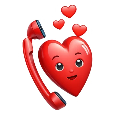 phone with a big heart sticker