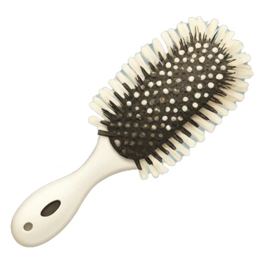 Soft white, roccoco, vintage, Victorian, hairbrush sticker