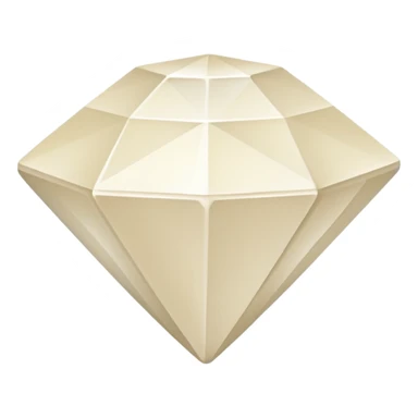 diamond shape carved from ivory. square tilted 45 degrees sticker