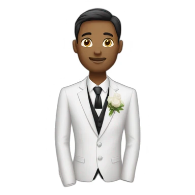 Groom waiting the bride sticker