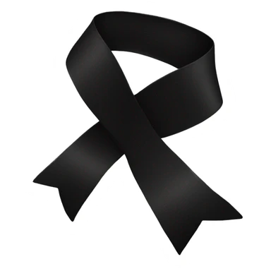 Black ribbon classy sticker
