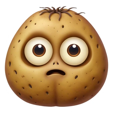 meditater potato many eyes creature  sticker