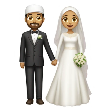 Muslim wedding sticker