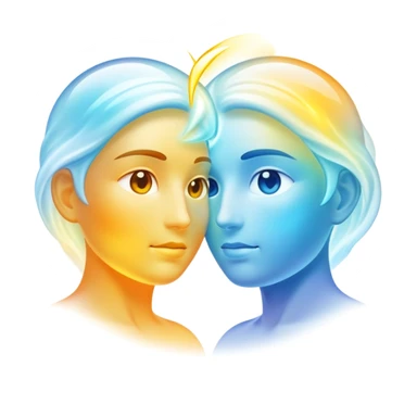 Two souls combining  sticker