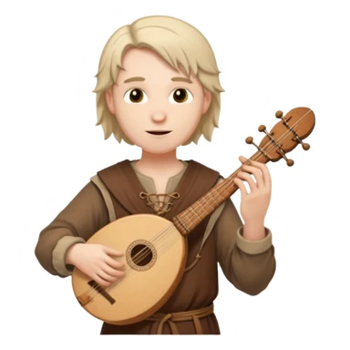 medieval bard sticker