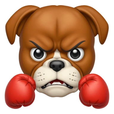 angry  boxer  sticker