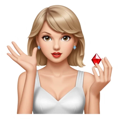 Taylor swift doing a magic trick sticker