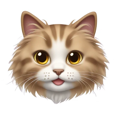 Super Fluffy cat female sticker