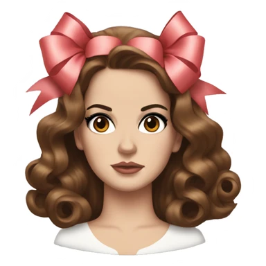lana del rey with bows sticker