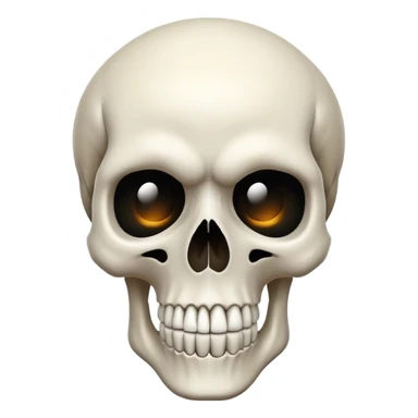 A Funny looking skull sticker