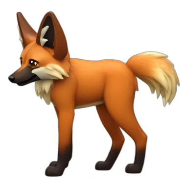 maned wolf legoshi sticker