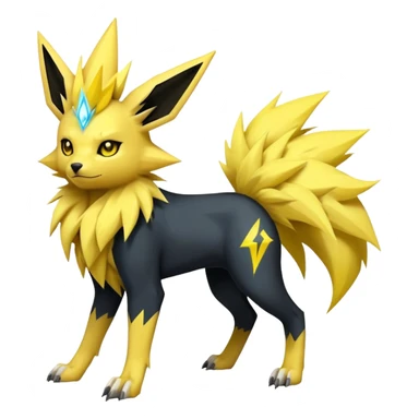 Jolteon-Luxray-Manectric-Fakémon-hybrid-creature (full body)  sticker