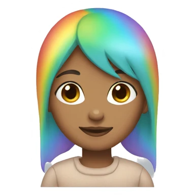 Woman sky rainbow sticker