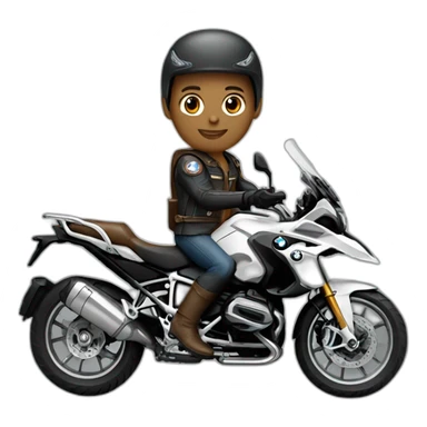 Bmw motorcycle rider sticker