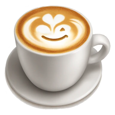 A beautiful coffee latte  sticker