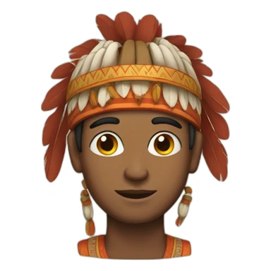 indian man in traditional headgear sticker