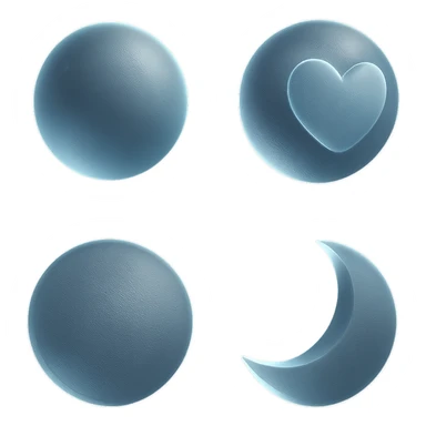 Minimalist Pluto, matte glass style sticker