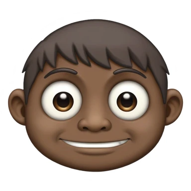 Super idol as sad trollface with 2 very white BØB eyes and the sad trollface is slightly darker sticker