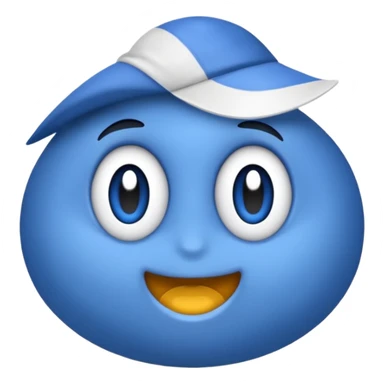 синий круг в котором белая галочка (галочка в синем круге) sticker