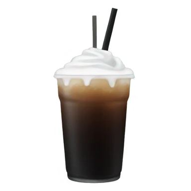 Iced americano black no face sticker