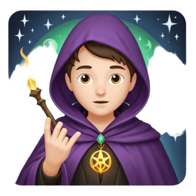 fan casting a spell sticker