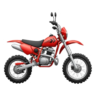 Red dirt bike sticker