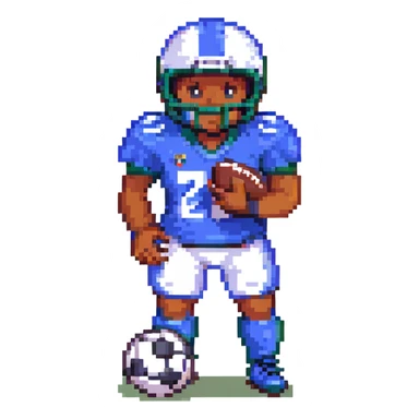 football player sticker