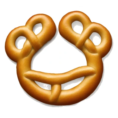 Pretzel that is Mickey shaped sticker