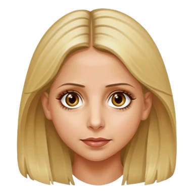 Sarah Michelle Gellar with hazel eyes sticker