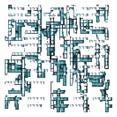 Bright and colorful crossword puzzle sticker