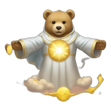 The birth of the Heavenly Bear of Power sticker