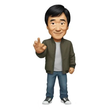 jackie chan sticker