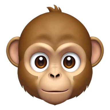 Depressed monkey frowning looking sad looking down crying  sticker