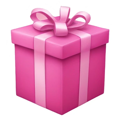 Pink present sticker