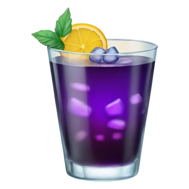 Cocktail with a sweet glas sticker
