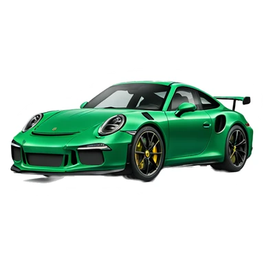 Emerald green Porsche 911 gt3 sticker