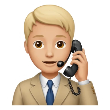 Person on phone  sticker