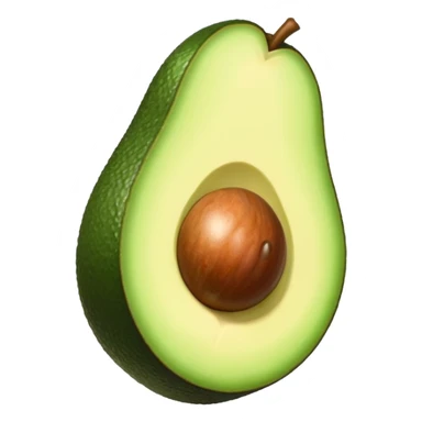 Avocado colored heart sticker