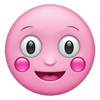 Pink circle emoji sticker