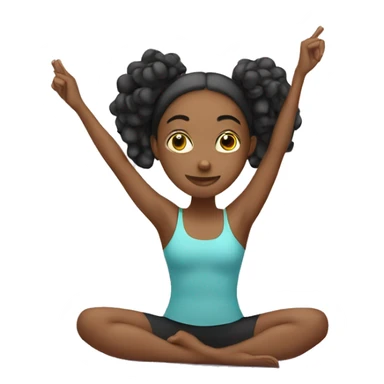 A girl doing Pilates  sticker