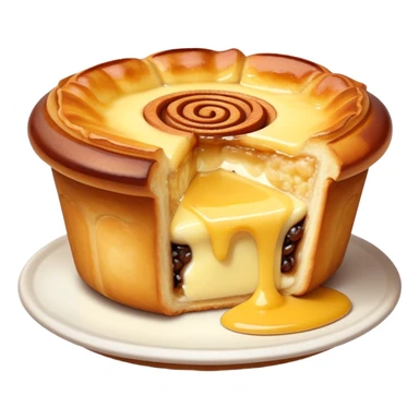 A portuguese pastel de nata  sticker