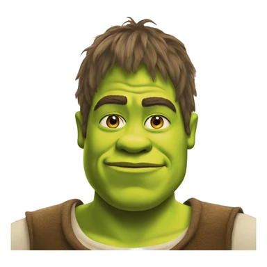 Shrek emoji style sticker
