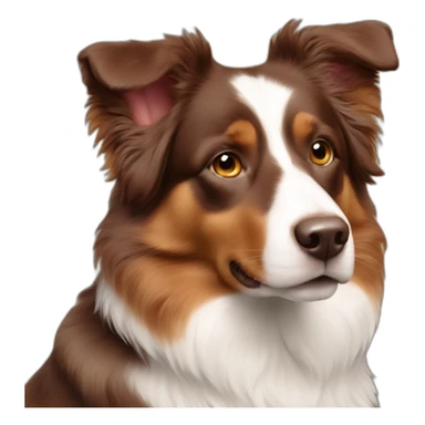 Mini American shepherd red tri sticker