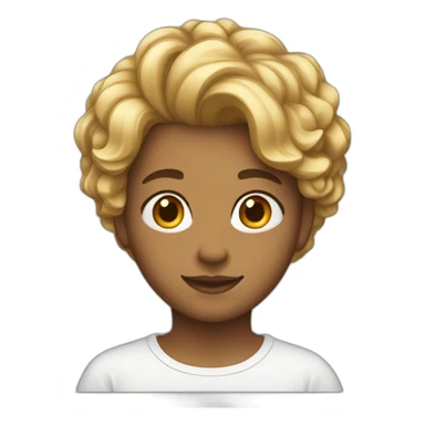 jeune 15 ans cheveux court sticker