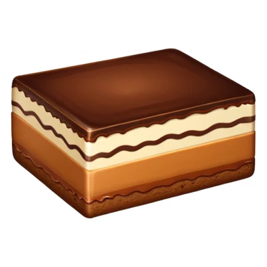 chocolate caramel slice sticker