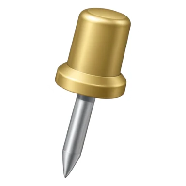 Канцелярская кнопка 📌 хаки цвета  sticker