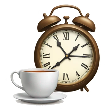 Clock the tea sticker